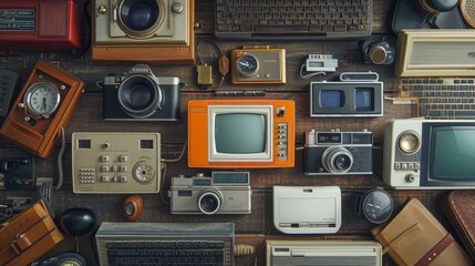 Obraz premium The Evolution of Gadgets: From Analog to Digital