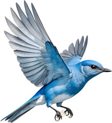 Obraz premium Close-up image of a Mountain Bluebird. 