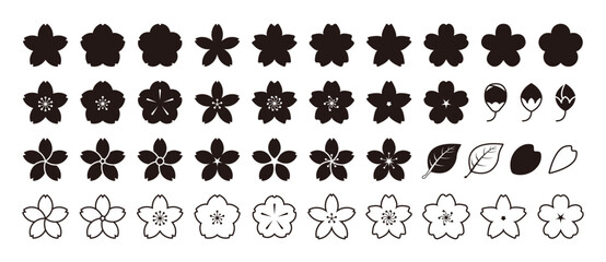 桜のアイコンセット