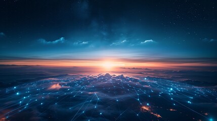 Naklejka premium Wireless Horizons: Charting a Path to Tomorrow