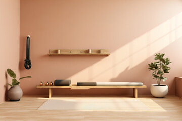 modern home gym interior.