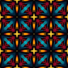 simple abstract flower batik indian block