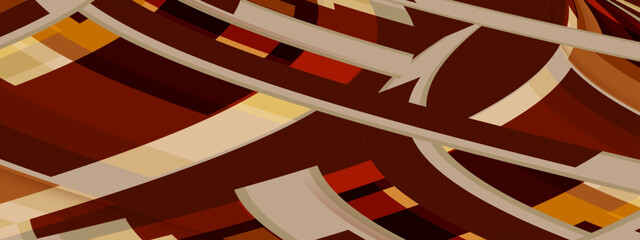 Abstract choco brownie squares and lines background. Futuristic and technology concept. Vector graphic illustration.