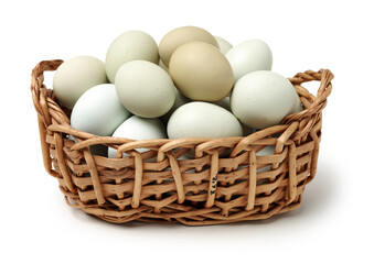 Black eggs on a white background 