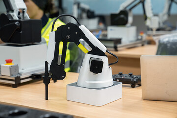 Robotics class in the classroom