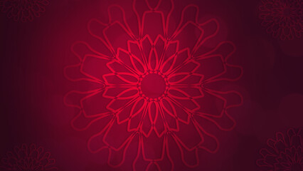 Red flower pattern background design