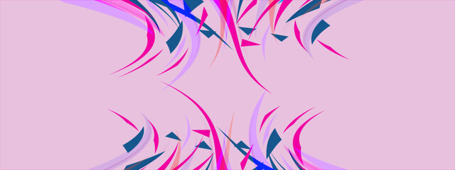 Abstract modern pink lowpoly banner background with geometric diagonal overlay layer and shapes.