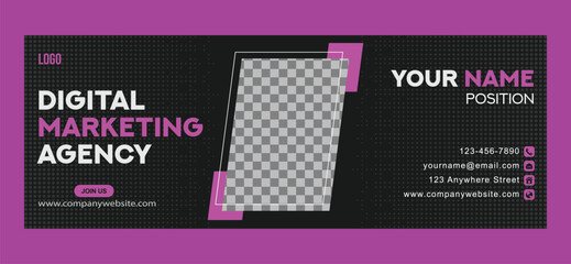 Digital marketing Facebook cover web banner template