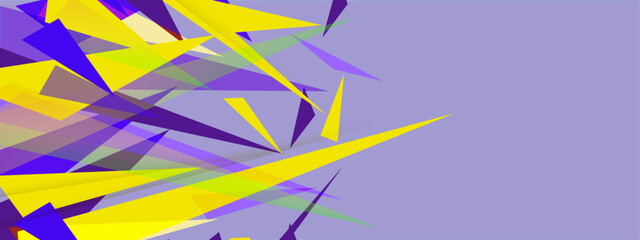Light purple triangle polygonal mosaic abstract banner background. Vector graphic illustration.