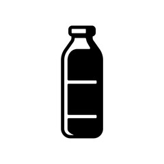 milk bottle icon design vector template