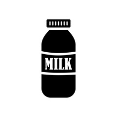 milk bottle icon design vector template