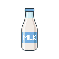 milk bottle icon design vector template