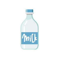 milk bottle icon design vector template