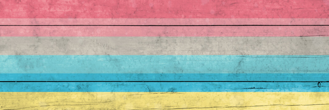 Genderflux Pride Flag on wooden surface. Genderflux Pride Flag is one of the sexual minority of LGBT community