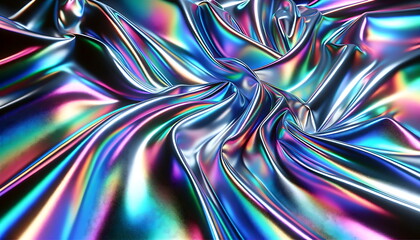 Abstract foil holographic wallpaper background