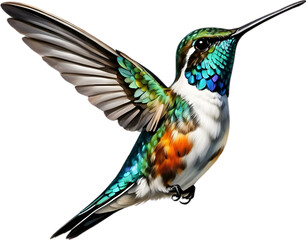 Fototapeta premium Close-up image of a Bee hummingbird bird. 