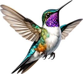 Fototapeta premium Close-up image of a Bee hummingbird bird. 
