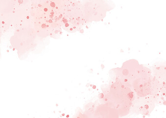 Modern abstract luxury wedding invitation designs or card templates for greetings or invitations on valentines Day background with Pastel pink watercolor paint brush stroke for wedding elements