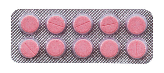 Packaging with pills on a white background. Health. Medicine