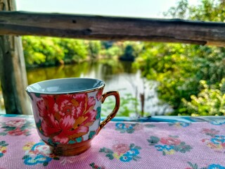 cup of tea on table