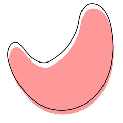 abstract blob shape pattern