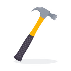 Isolated claw hammer graphic icon symbol