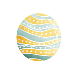 Easter egg clipart, various colorful Easter eggs, Easter holiday illustrations.