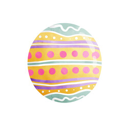 Easter egg clipart, various colorful Easter eggs, Easter holiday illustrations.