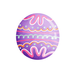 Easter egg clipart, various colorful Easter eggs, Easter holiday illustrations.