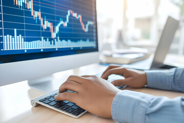business - analyzing data - charts, graphs