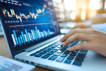 business - analyzing data - charts, graphs
