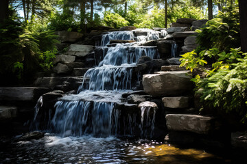 Fototapeta na wymiar waterfall in the forest. 