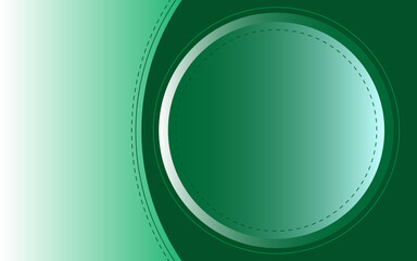 circle shape and line green background