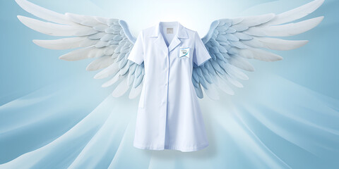 Dimensional Insights: Delving into the Full Size Specifications of Nurses' Uniforms Embellished with Wings