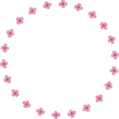 Spring wreath icon. flower wreath vector.