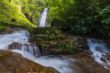 Chao Doi waterfall, Beautiful waterfall in Mae Moei national Park, Tak  province, ThaiLand.