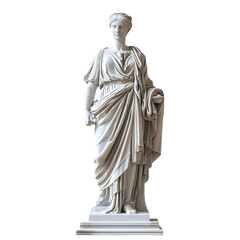 Fototapeta na wymiar Png of Marble roman greek statue against transparent Background