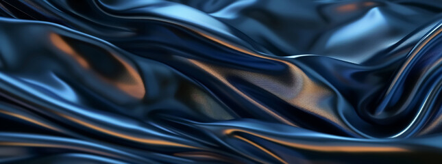 Fototapeta premium a blue cloth with curves in the style of blurr