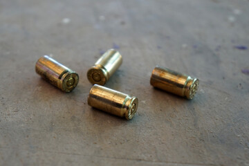 bullet casings on the floor