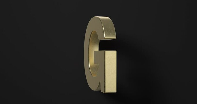 Rotating letter G