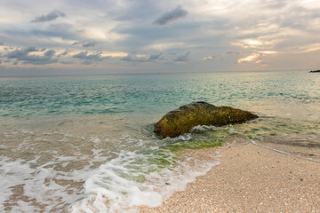 Peaceful beach in Saint Barthélemy (St. Barts, St. Barth) Caribbean