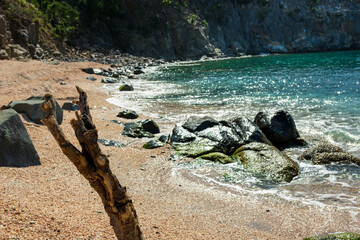 Peaceful beach in Saint Barth&eacute;lemy (St. Barts, St. Barth) Caribbean