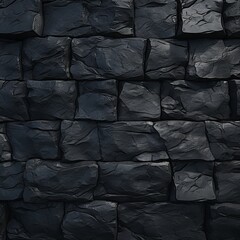 black stone wall