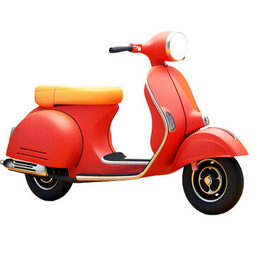 Png of scooter against transparent Background