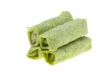 pancakes with cheese isolated