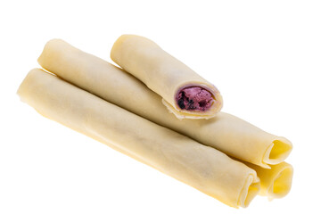 blueberry pancakes isolated