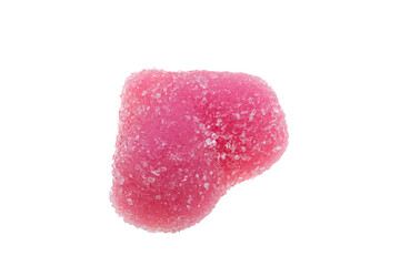 gummy hearts isolated