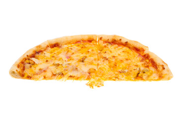 sliced pizza isolated