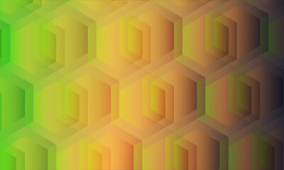 vector geometric abstract background with hexagon and gradient.