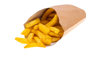 french fries isolated